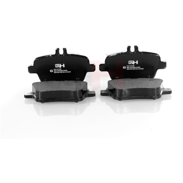 Bromsbeläggsats Ventilerad, Bakaxel Gh GH-412348 GH