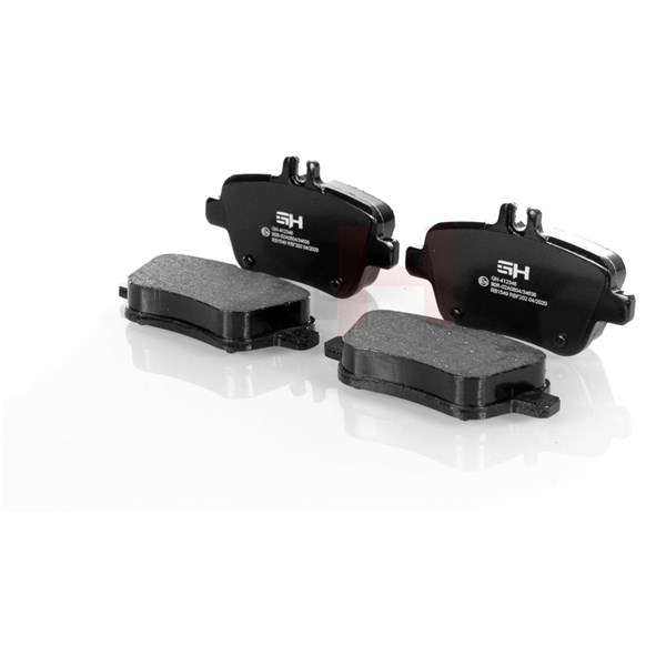 Bromsbeläggsats Ventilerad, Bakaxel Gh GH-412348 GH