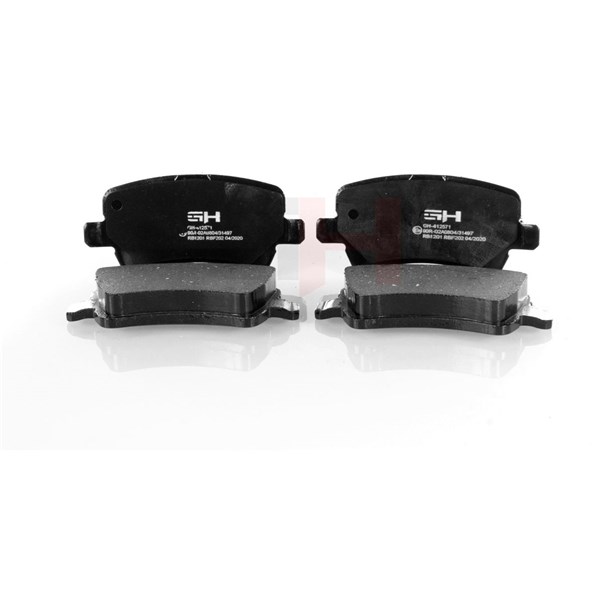 Bromsbeläggsats Solid, Bakaxel Gh GH-412571 GH