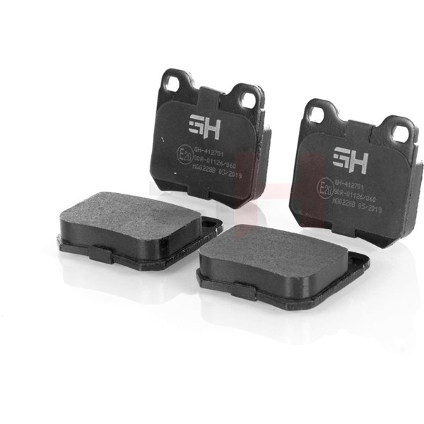 Bromsbeläggsats, Bakaxel Gh GH-412701 GH Bromsbeläggsats, Bakaxel Gh GH-412701 GH