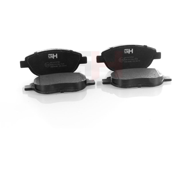 Bromsbeläggsats Ventilerad, Framaxel Gh GH-413752 GH