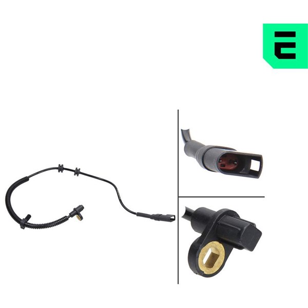ABS-givare, Sensor, hjulvarvtal, Bakaxel, Bakaxel vänster