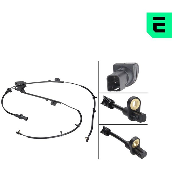 ABS-givare, Sensor, hjulvarvtal, Bakaxel