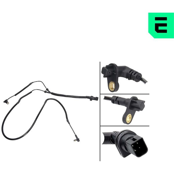 ABS-givare, Sensor, hjulvarvtal, Bakaxel