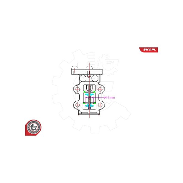 Egr-ventil 12V Esen skv 14SKV088 ESEN SKV
