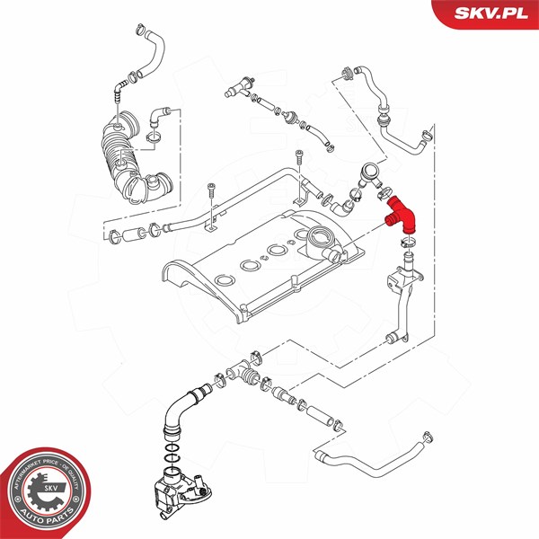 Slang, vevhusventilation Esen skv 54SKV543 ESEN SKV Slang, vevhusventilation Esen skv 54SKV543 ESEN SKV