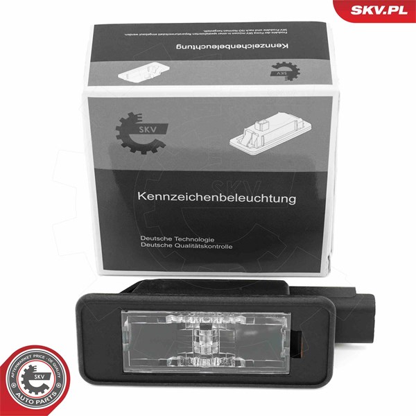 Belysning, registreringsskylt, Höger, Vänster Esen skv 72SKV032 ESEN SKV