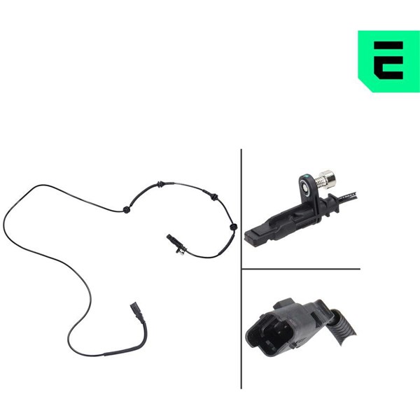 ABS-givare, Sensor, hjulvarvtal, Bakaxel