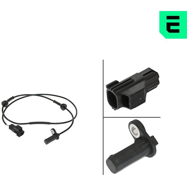 ABS-givare, Sensor, hjulvarvtal, Framaxel, framaxel höger