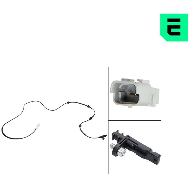 ABS-givare, Sensor, hjulvarvtal, Bakaxel, Bakaxel höger, Bakaxel 