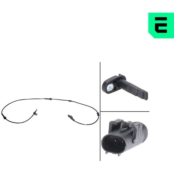 ABS-givare, Sensor, hjulvarvtal, Bakaxel, Bakaxel höger, Bakaxel 