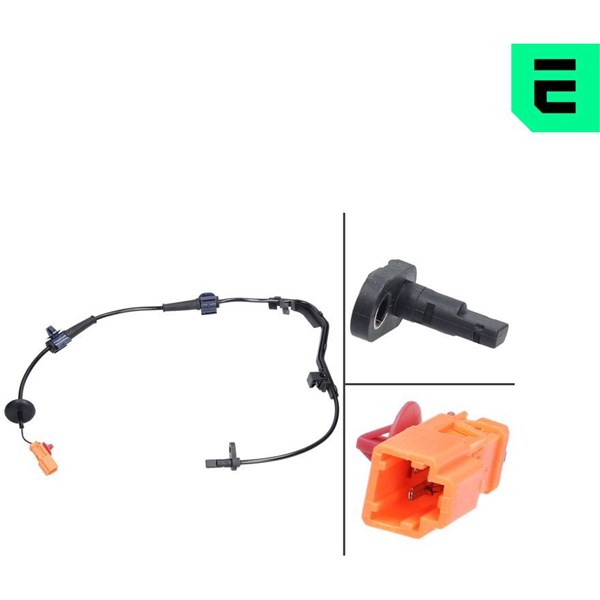 ABS-givare, Sensor, hjulvarvtal, Bakaxel vänster ABS-givare, Sensor, hjulvarvtal, Bakaxel vänster