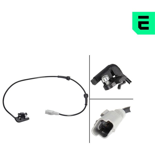 ABS-givare, Sensor, hjulvarvtal, Bakaxel, Bakaxel höger, Bakaxel 
