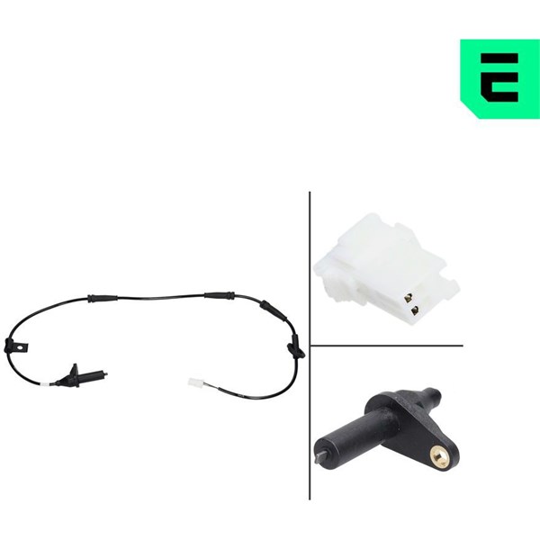 ABS-givare, Sensor, hjulvarvtal, Bakaxel vänster