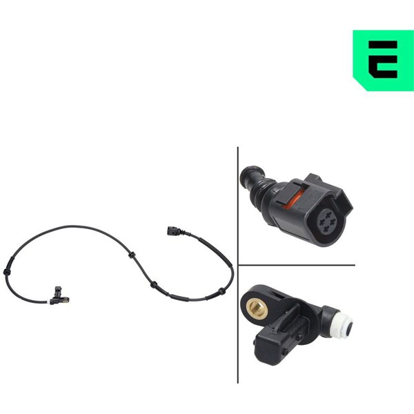 ABS-givare, Sensor, hjulvarvtal, Bakaxel, Bakaxel vänster