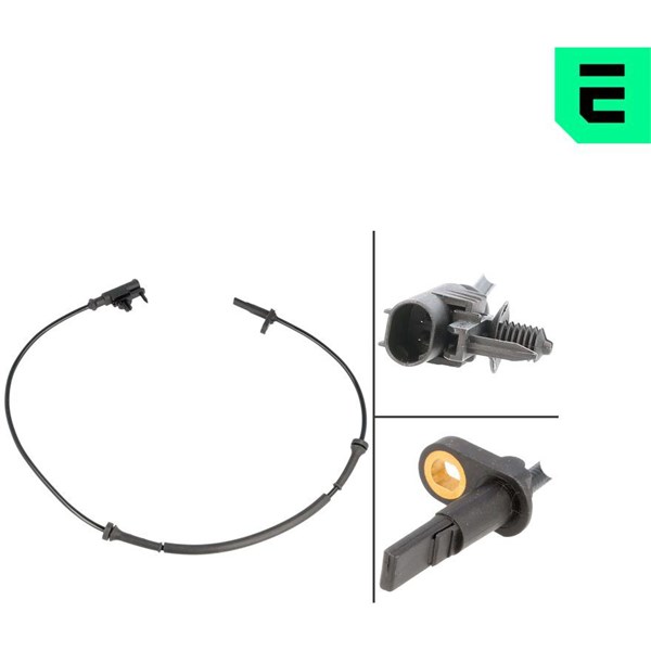 ABS-givare, Sensor, hjulvarvtal, Framaxel, framaxel vänster