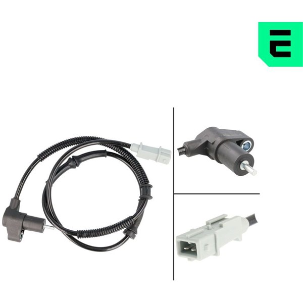 ABS-givare, Sensor, hjulvarvtal, Bakaxel