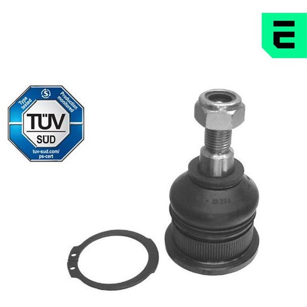 Kulled / Spindelled, framaxel höger, framaxel vänster, Nedre