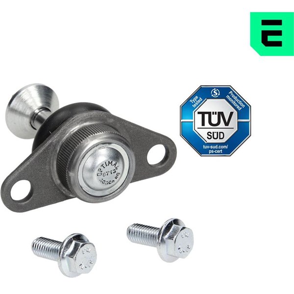 Kulled / Spindelled, framaxel höger, framaxel vänster, Nedre
