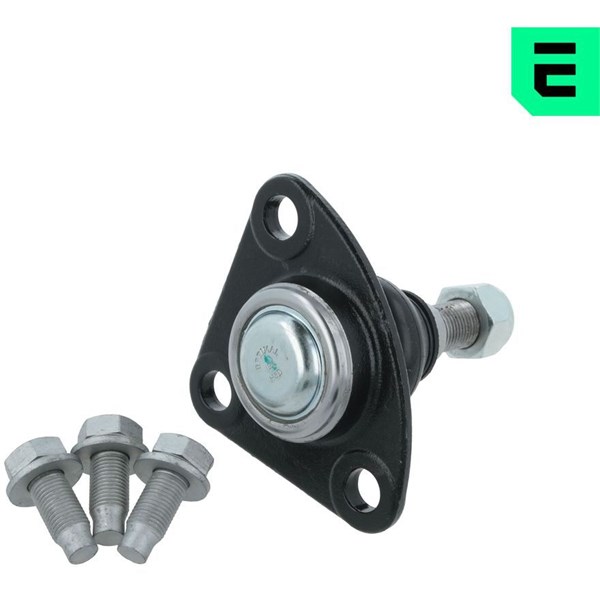 Kulled / Spindelled, framaxel höger, framaxel vänster, Nedre