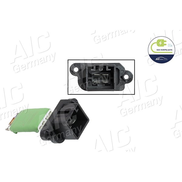 Motstånd, kupefläkt 12V Aic 71461 AIC