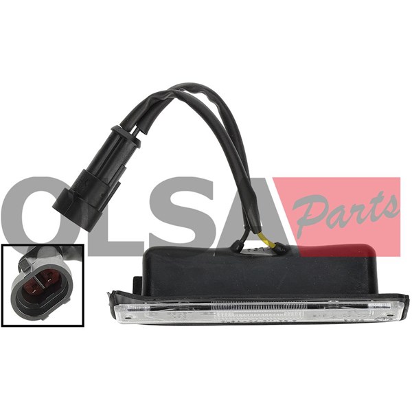 Belysning, registreringsskylt, Bak Aic 75043 AIC