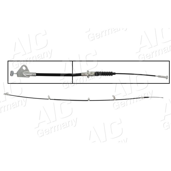 Vajer, parkeringsbroms, Vänster bak Aic 75285 AIC