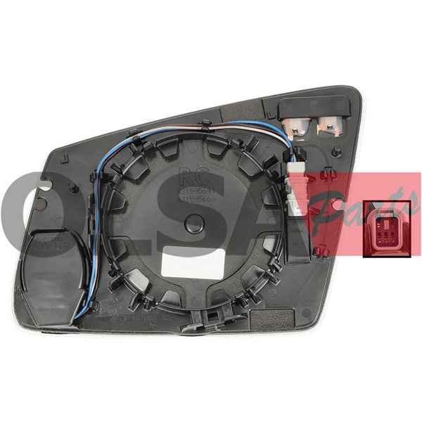 Spegelglas, yttre spegel, Höger Aic 75409 AIC Spegelglas, yttre spegel, Höger Aic 75409 AIC