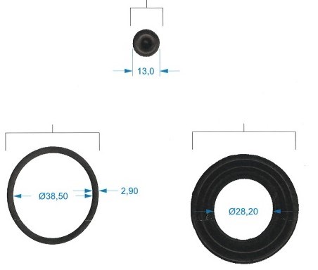 Reparationssats, bromsok, Bakaxel Trw SJ1529 TRW Reparationssats, bromsok, Bakaxel Trw SJ1529 TRW