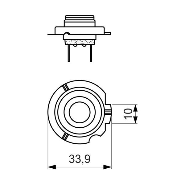 Glödlampa, fjärrstrålkastare 12V Bosch 1 987 302 091 BOSCH