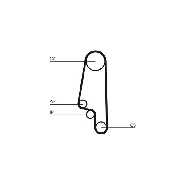 Kamremskit med vattenpump Contitech CT845WP1 CONTITECH