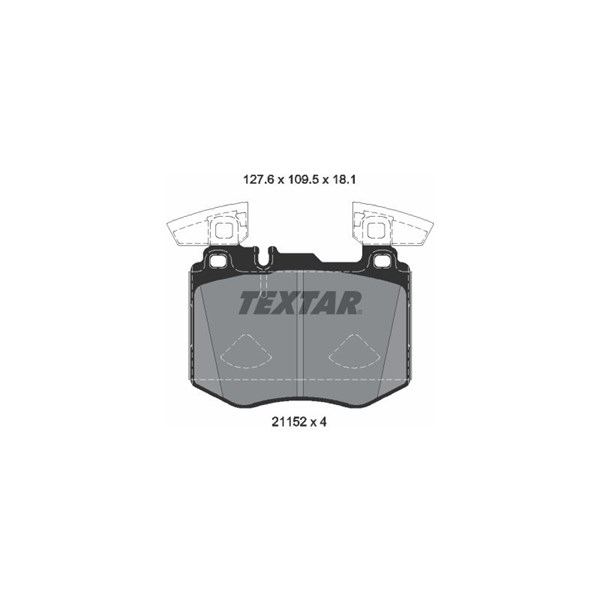 Bromsbeläggsats, Framaxel Textar 2115201 TEXTAR