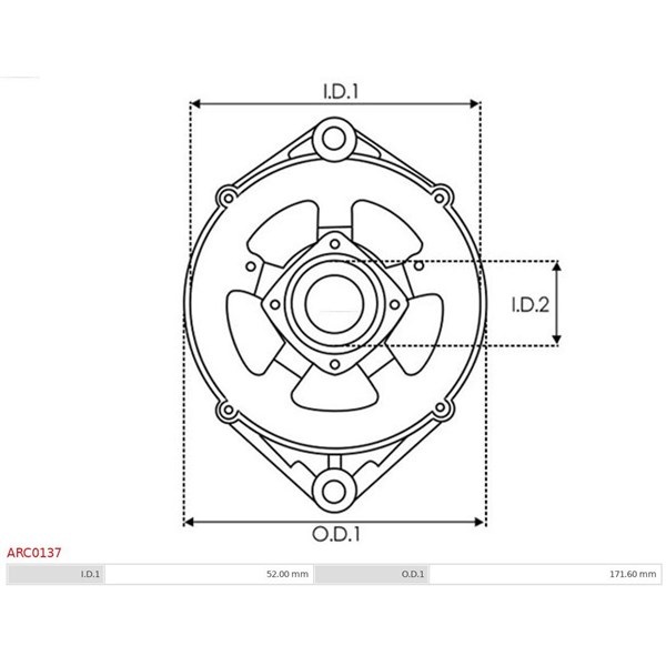 Skyddskåpa, generator As-pl ARC0137 AS-PL