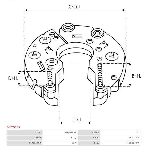 Skyddskåpa, generator As-pl ARC0137 AS-PL