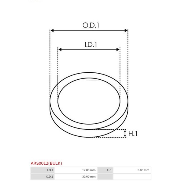 Reparationssats, generator As-pl ARS0012(BULK) AS-PL