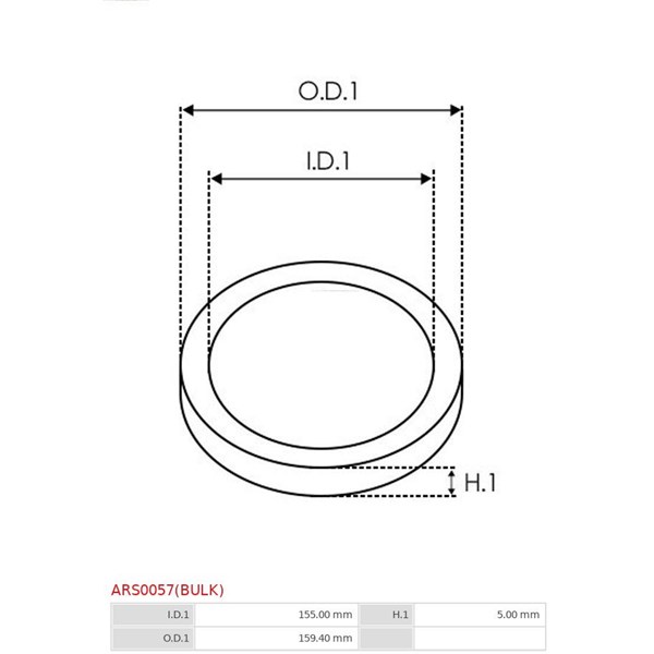 Reparationssats, generator As-pl ARS0057(BULK) AS-PL