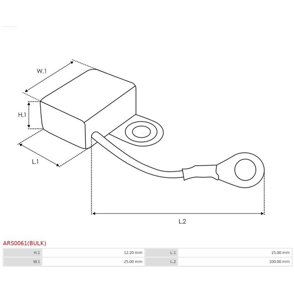 Reparationssats, generator As-pl ARS0061(BULK) AS-PL