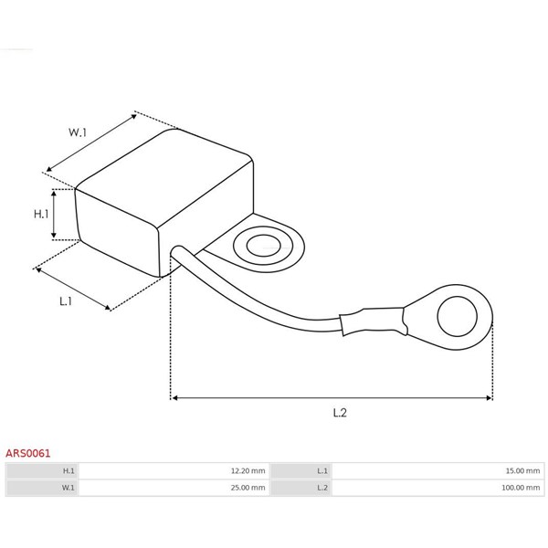 Reparationssats, generator As-pl ARS0061 AS-PL