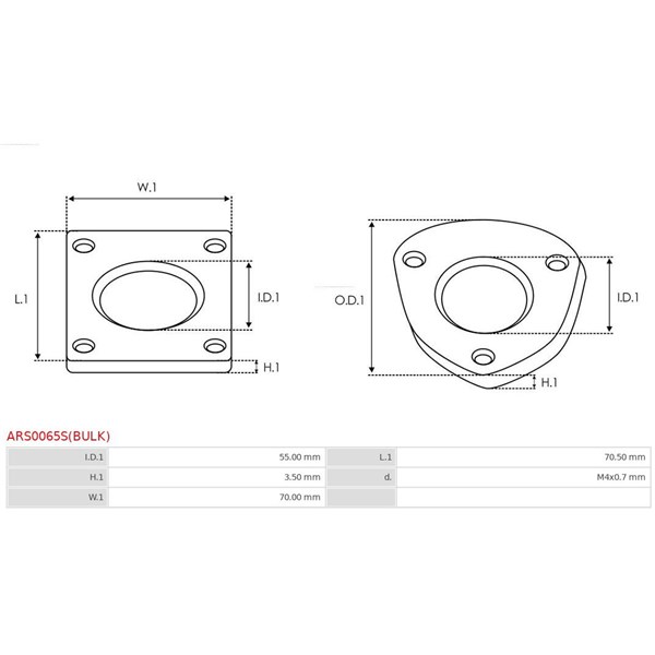 Reparationssats, generator As-pl ARS0065S(BULK) AS-PL