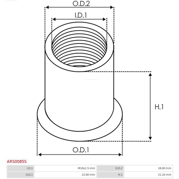 Reparationssats, generator As-pl ARS0085S AS-PL