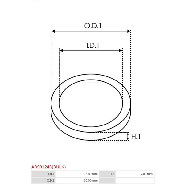 Reparationssats, generator As-pl ARS9124S(BULK) AS-PL