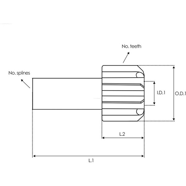 Frihjulsväxel, startmotor As-pl SD0015 AS-PL Frihjulsväxel, startmotor As-pl SD0015 AS-PL
