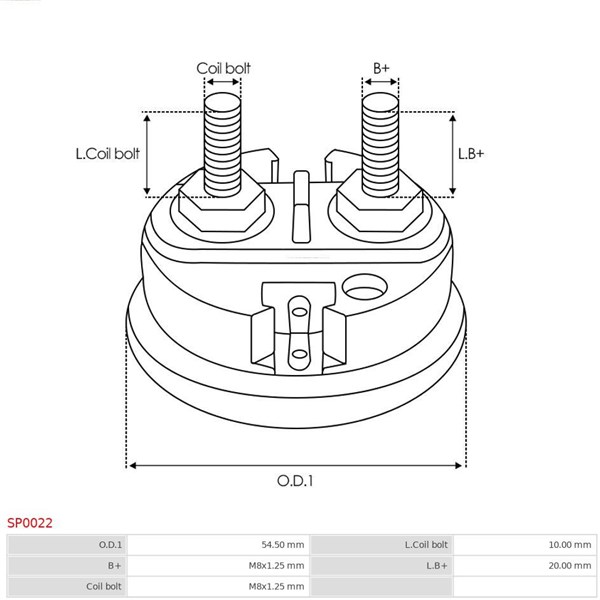 Lock, solenoid As-pl SP0022 AS-PL