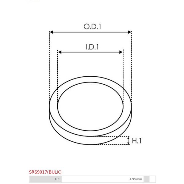 Reparationssats, generator As-pl SRS9017(BULK) AS-PL