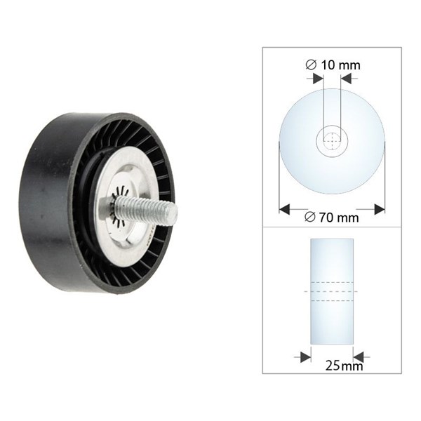 Styrrulle, drivrem Nty RRK-CH-004 NTY