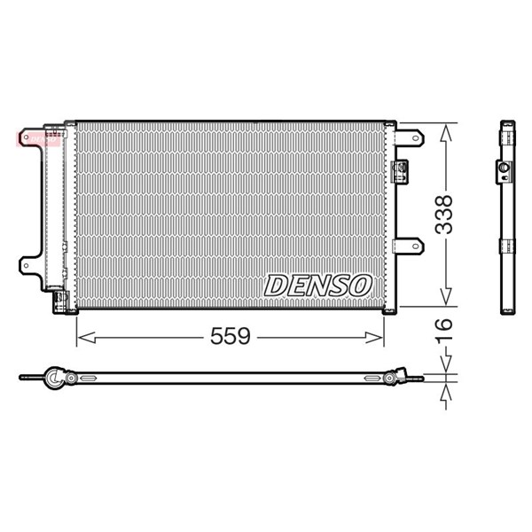 Kondensor, klimatanläggning Denso DCN12007 DENSO