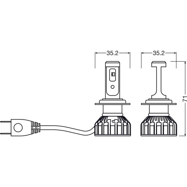 Glödlampa, fjärrstrålkastare 12V Osram 64210DWNBSM-2HB OSRAM
