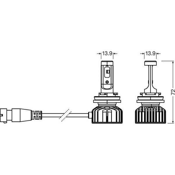 Glödlampa, dimljus 12V Osram 64219DWNBSM-2HB OSRAM