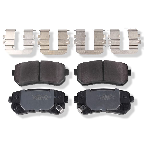 Bromsbeläggssats, skivbroms Hyundai Accent Iii Sedan, Bakaxel Skr Skruvat plus