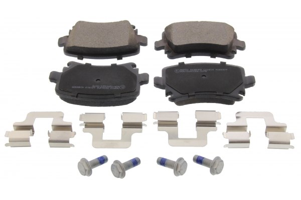 Bromsbeläggssats, skivbroms Audi A3 Sportback, Bakaxel Skruvat plus Bromsbeläggssats, skivbroms Audi A3 Sportback, Bakaxel Skruvat plus